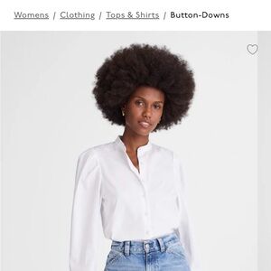 Madewell White Button-Down Shirt